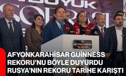 Afyonkarahisar Guinness Rekoru’nu Böyle Duyurdu: Rusya’nın Rekoru Tarihe Karıştı