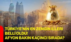 Türkiye’nin En Zengin İlleri Belli Oldu! Afyonkarahisar Bakın Kaçıncı Sırada?