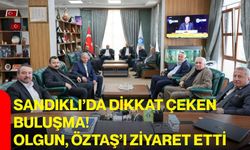 Sandıklı’da Dikkat Çeken Buluşma! Olgun, Öztaş’ı Ziyaret Etti