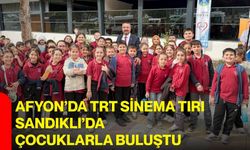Afyon’da TRT Sinema Tırı Sandıklı’da çocuklarla buluştu