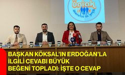 Başkan Köksal’ın Erdoğan’la ilgili cevabı büyük beğeni topladı: İşte o cevap
