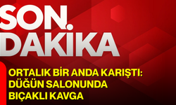 Ortalık bir anda karıştı: Düğün salonunda bıçaklı kavga