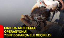 Sınırda tarihi eser operasyonu! 7 bin 160 parça ele geçirildi