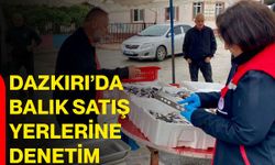 Dazkırı’da balık satış yerlerine denetim