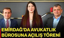 Emirdağ’da avukatlık bürosuna açılış töreni