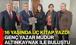 16 yaşında üç kitap yazdı: Genç Yazar Müdür Altınkaynak ile buluştu