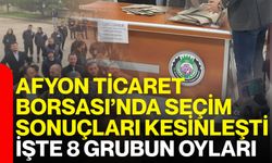 Afyon Ticaret Borsası’nda seçim sonuçları kesinleşti! İşte 8 grubun oyları
