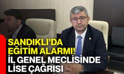 Sandıklı’da eğitim alarmı! İl Genel Meclisinde lise çağrısı
