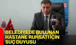 Belediyede bulunan hastane ruhsatı için suç duyusu