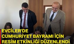 Evciler’de Cumhuriyet Bayramı için resim etkinliği düzenlendi
