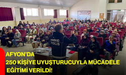 Afyon’da 250 kişiye uyuşturucuyla mücadele eğitimi verildi!