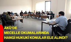 AKÜ’de Mecelle okumalarında hangi hukuki konular ele alındı?