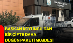 Başkan Koyuncu’dan bir çifte daha düğün paketi müjdesi