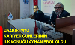 Dazkırı MYO kariyer günlerinin ilk konuğu Ayhan Erol oldu