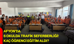 Afyon’da 6 okulda trafik seferberliği! Kaç öğrenci eğitim aldı?