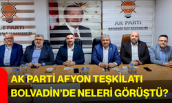 AK Parti Afyon Teşkilatı Bolvadin’de neleri görüştü?