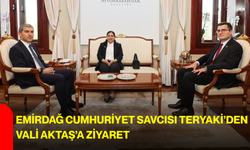 Emirdağ Cumhuriyet Savcısı Teryaki’den Vali Aktaş’a ziyaret