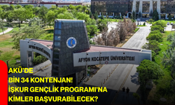 AKÜ’DE bin 34 kontenjan! İŞKUR Gençlik Programı’na kimler başvurabilecek?