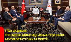 Yiğitbaşı’dan eski mesai arkadaşlarına teşekkür: Afyon detayı dikkat çekti!