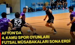 Afyon’da 4. Kamu Spor Oyunları Futsal Müsabakaları sona erdi
