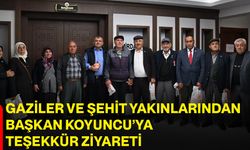 Kıbrıs’tan dönen gazilerden Başkan Koyuncu’ya ziyaret!
