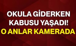 Okula giderken kabusu yaşadı! O anlar kamerada