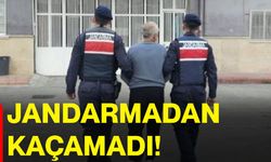 Jandarmadan kaçamadı!