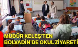 Müdür Keleş’ten Bolvadin’de okul ziyareti