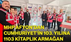 MHP Afyon’dan Cumhuriyet’in 103. yılına 1103 kitaplık armağan