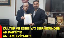 Kültür ve Edebiyat Derneğinden AK Parti’ye anlamlı ziyaret