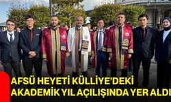 AFSÜ heyeti Külliye’deki akademik yıl açılışında yer aldı
