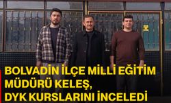 Bolvadin İlçe Milli Eğitim Müdürü Keleş, DYK kurslarını inceledi