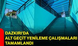Dazkırı’da alt geçit yenileme çalışmaları tamamlandı