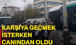 Karşıya geçmek isterken canından oldu