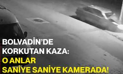 Bolvadin’de korkutan kaza: O anlar saniye saniye kamerada!