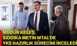 Müdür Keleş, Sıddıka Metin MTAL’de YKS hazırlık sürecini inceledi