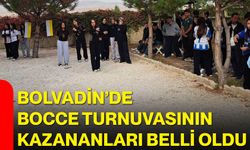 Bolvadin’de Bocce turnuvasının kazananları belli oldu