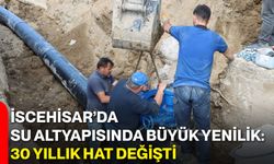 İscehisar’da su altyapısında büyük yenilik: 30 yıllık hat değişti