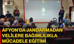 Afyon’da jandarmadan velilere bağımlılıkla mücadele eğitimi