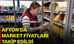 Afyon’da market fiyatları takip edildi