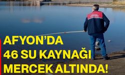 Afyon’da 46 su kaynağı mercek altında!