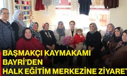 Başmakçı Kaymakamı Bayri’den Halk Eğitim Merkezine ziyaret