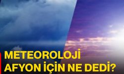 Meteoroloji Afyon için ne dedi?