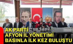 AK Parti Afyonkarahisar İl Yönetimi basınla ilk kez buluştu