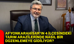 Afyonkarahisar’ın 4 ilçesindeki tarım arazilerinde nasıl bir düzenlemeye gidiliyor?
