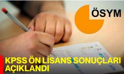 KPSS Ön Lisans sonuçları açıklandı