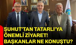 Şuhut’tan Tatarlı’ya önemli ziyaret! Başkanlar ne konuştu?