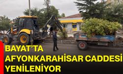 Bayat’ta Afyonkarahisar Caddesi yenileniyor
