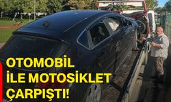 Otomobil ile motosiklet çarpıştı: 2 yaralı