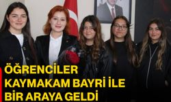 Öğrenciler Kaymakam Bayri ile bir araya geldi